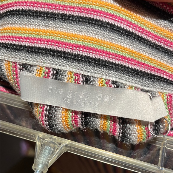 One Grey Day knit Striped Skirt - Picture 4 of 6